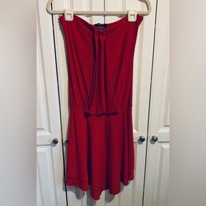 Arden B Strapless Red Cocktail Dress
